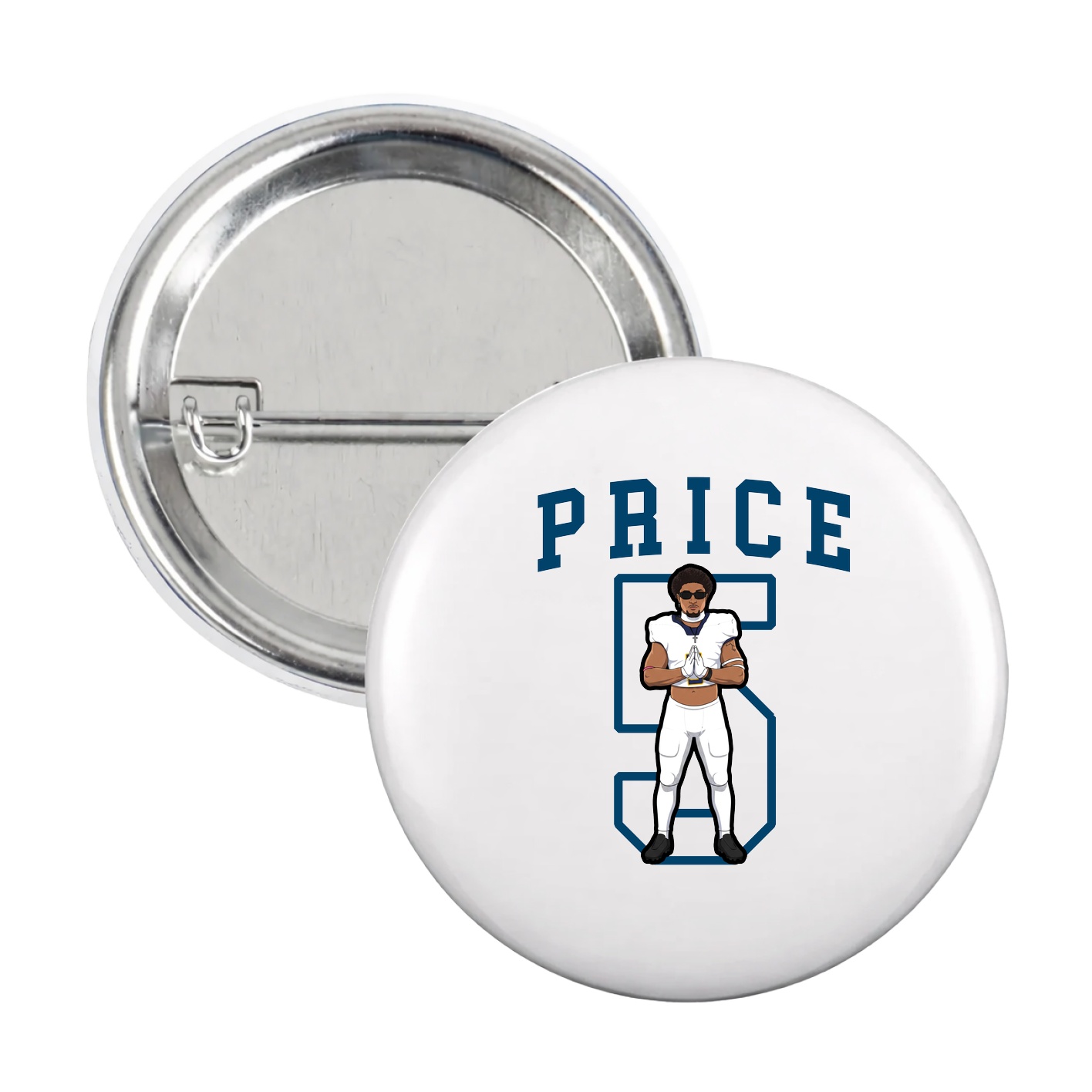 Game Day Button — Shirsey in White