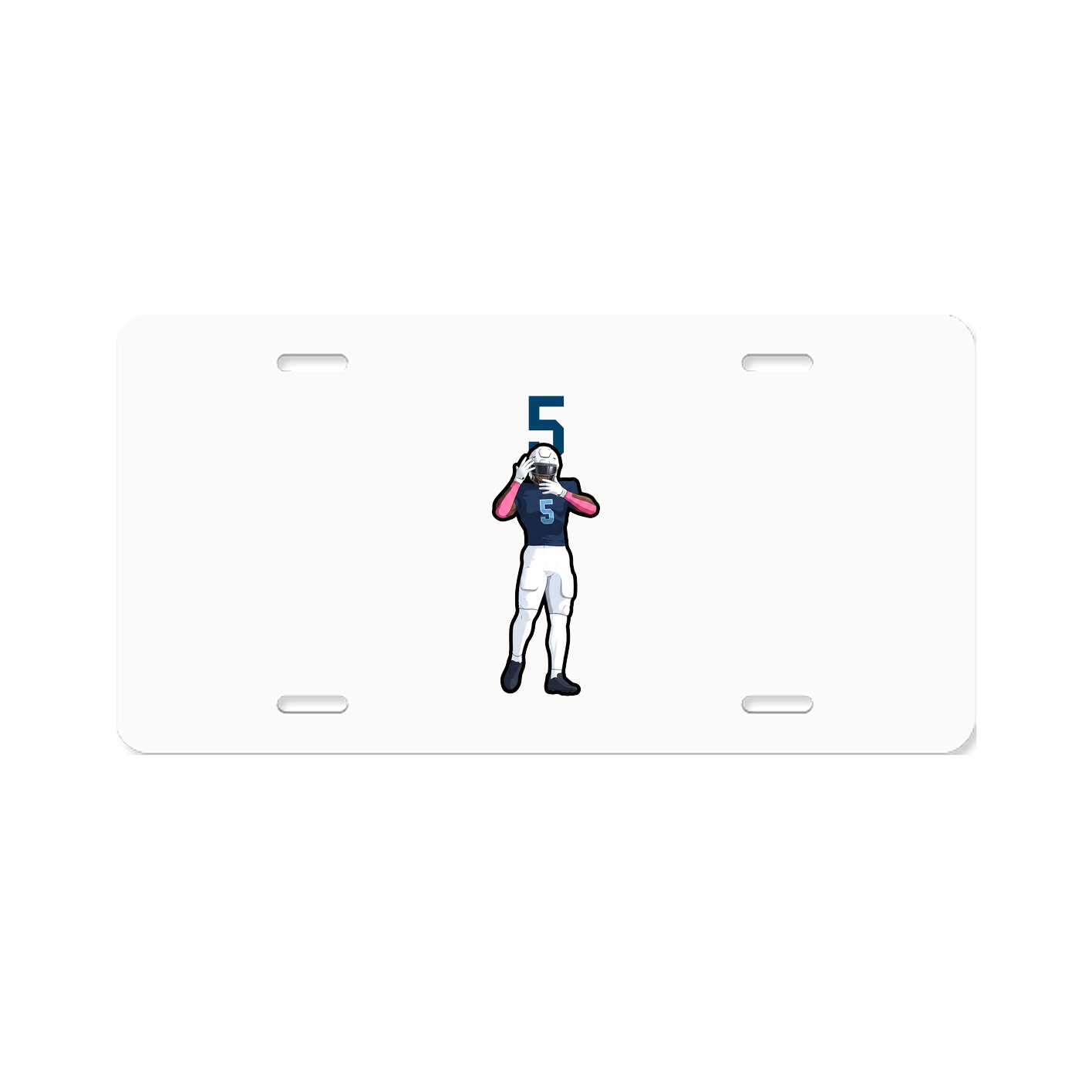 License Plate — Number Top in Classic
