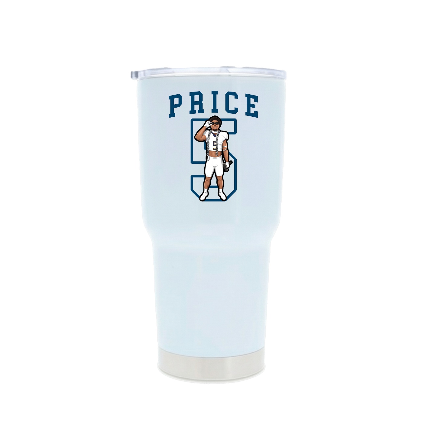 30oz Stainless Steel Tumbler — Shirsey in White