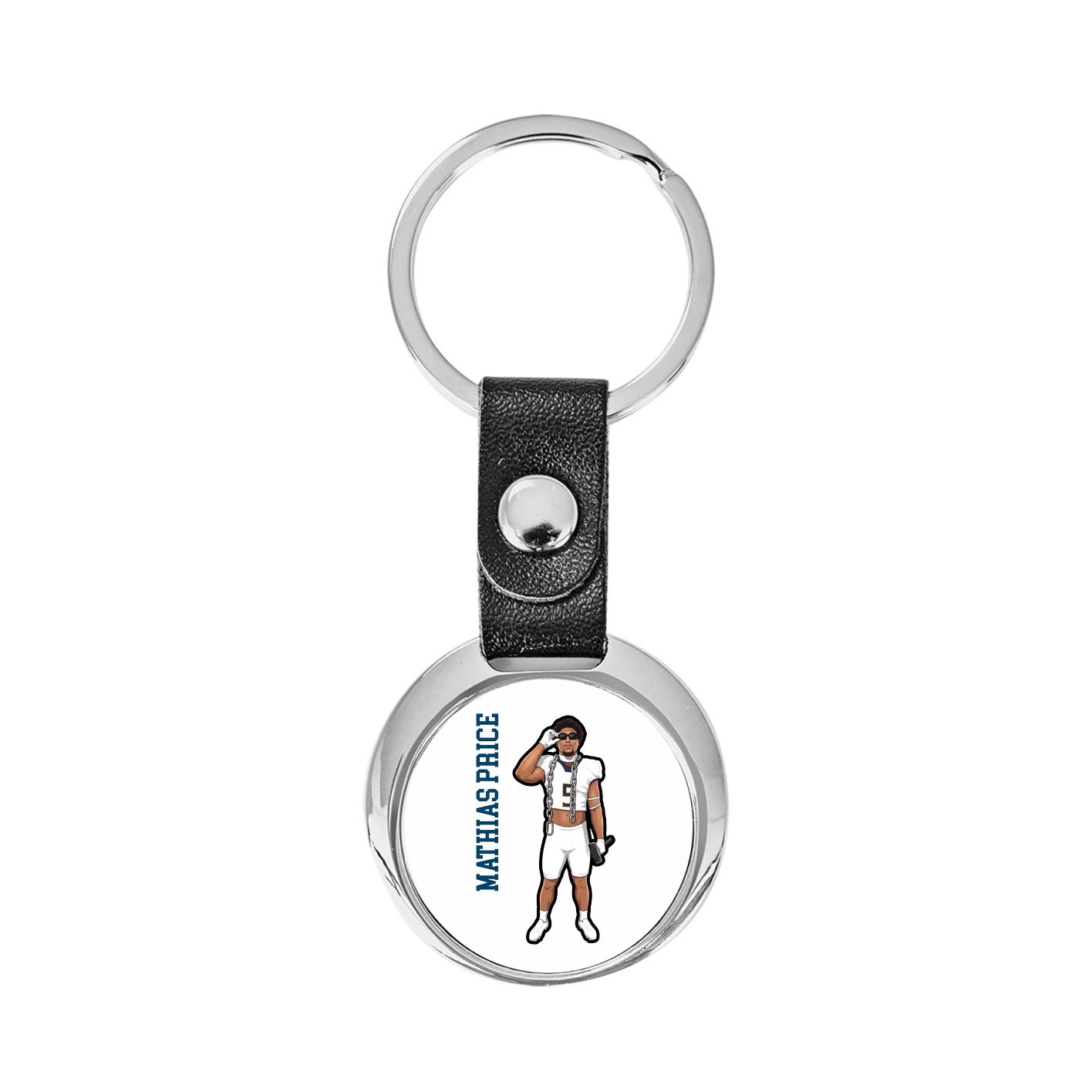 Key Chain — Name Vertical in Classic
