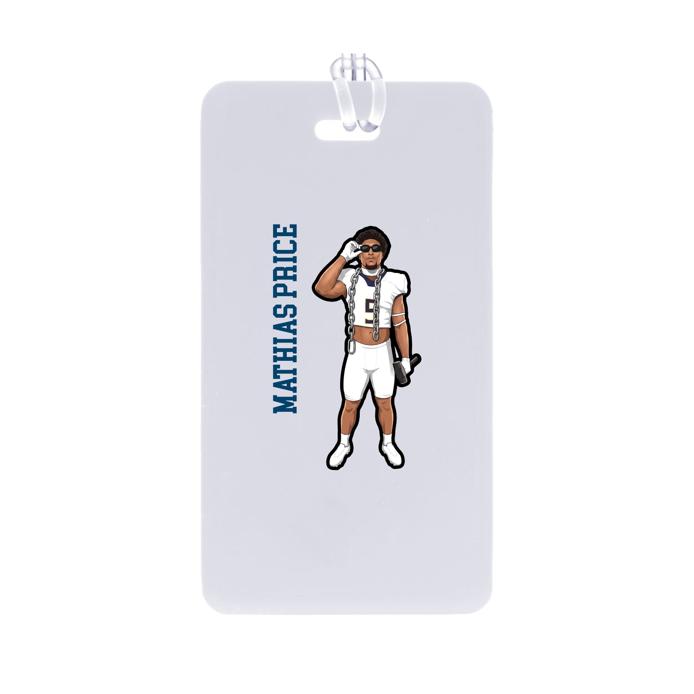 Bag Tag — Name Vertical in Classic