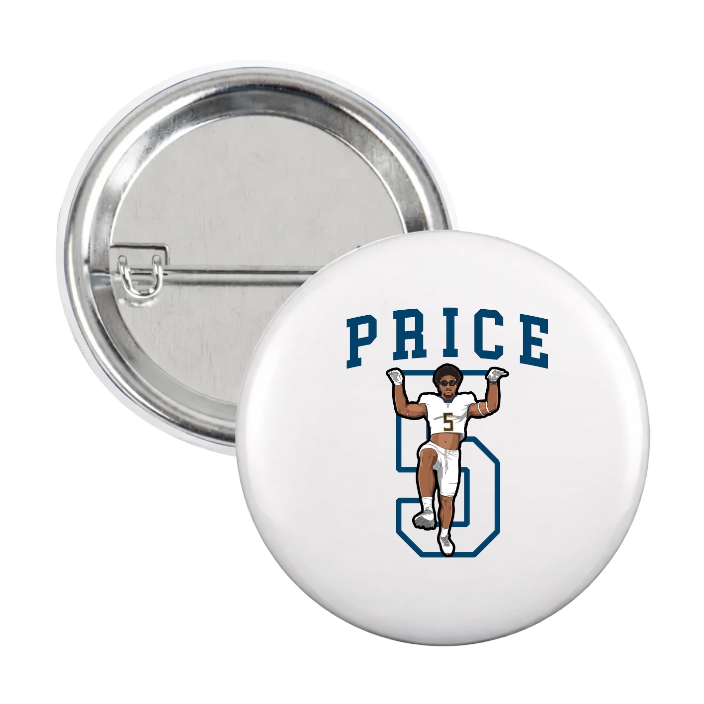 Game Day Button — Shirsey in White