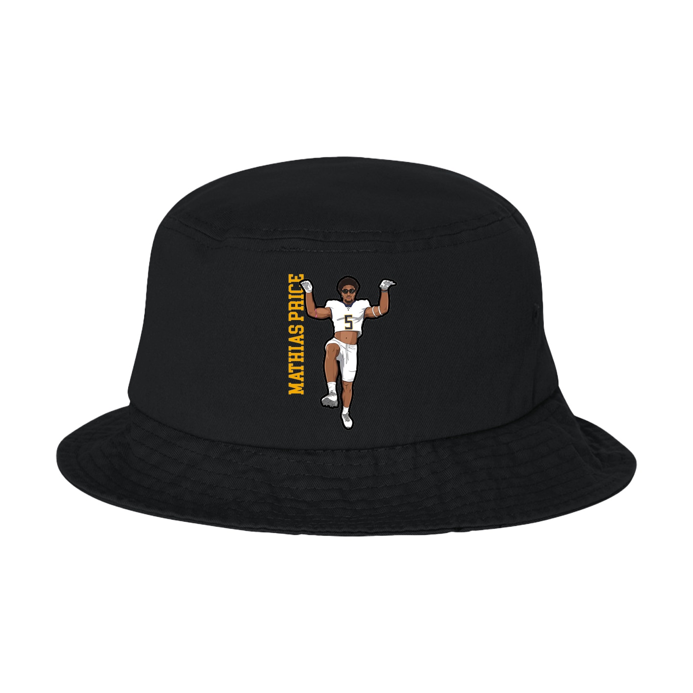 Bucket Cap — Name Vertical in Black