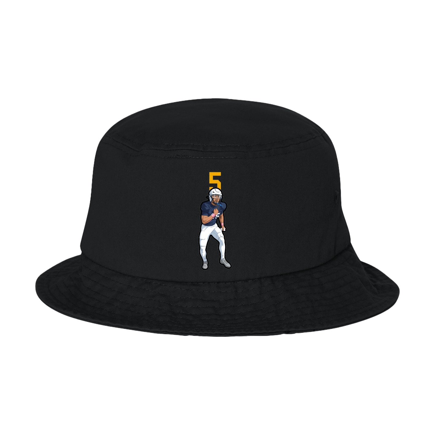 Bucket Cap — Number Top in Black