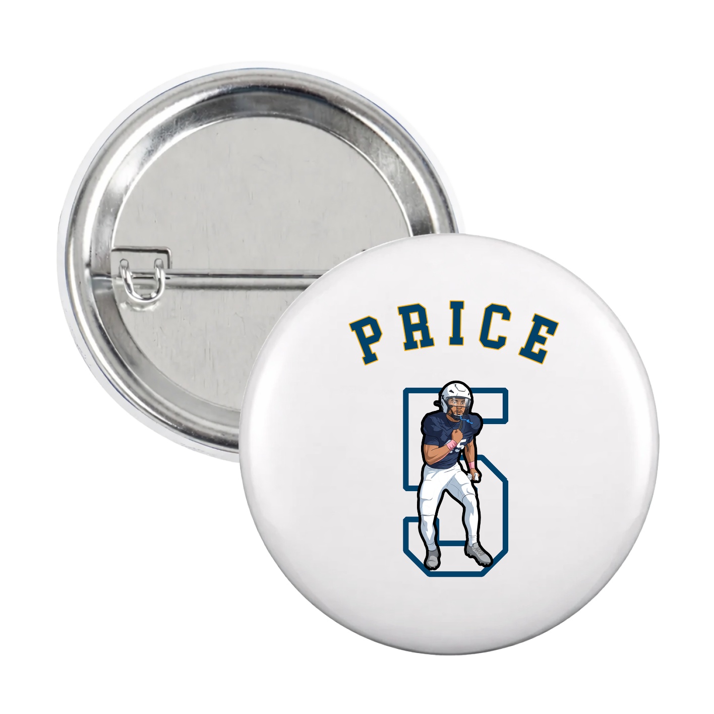 Game Day Button — Shirsey Arch in White