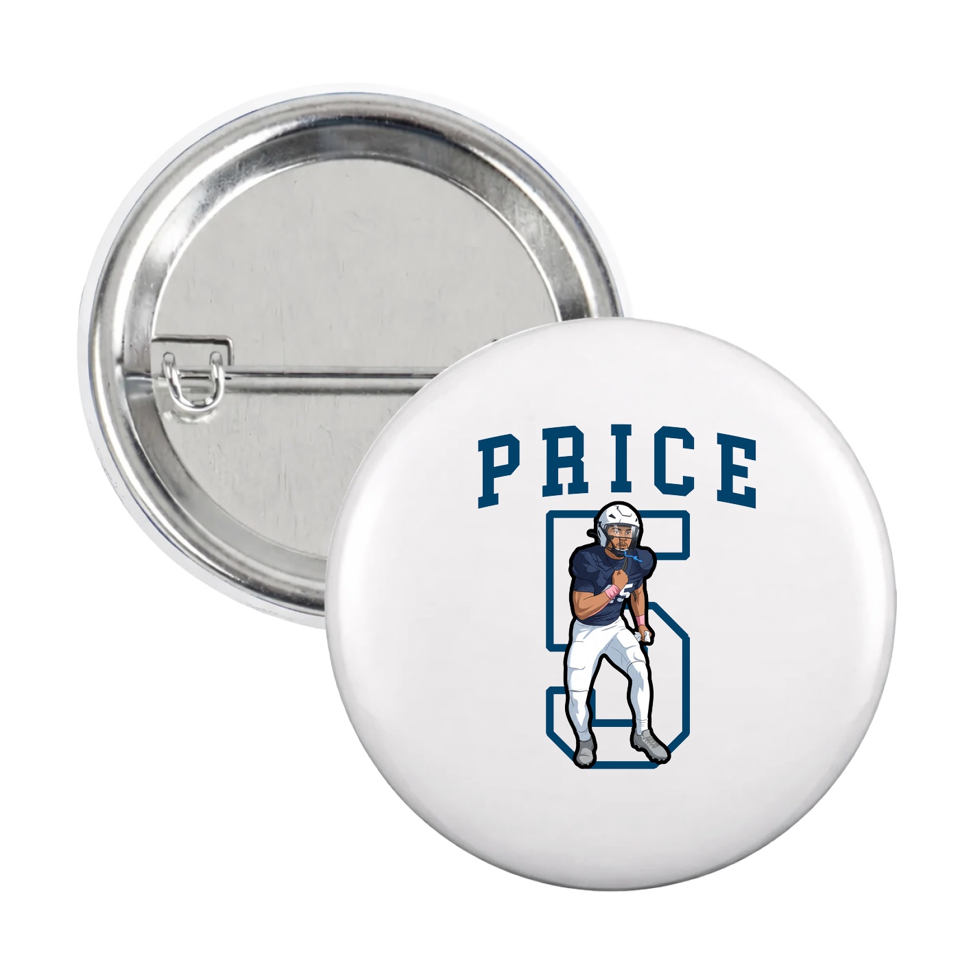 Game Day Button — Shirsey in White
