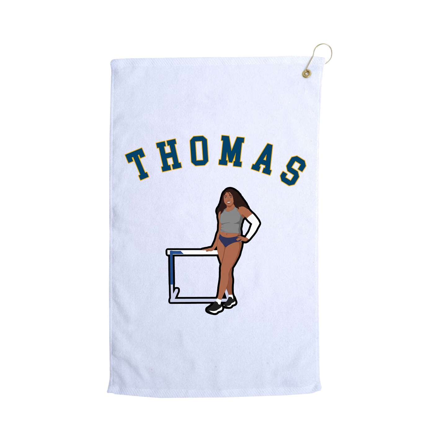 Golf Towel — Shirsey Arch in White
