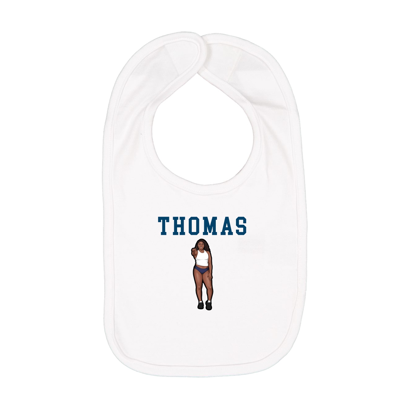 Infant Bib — Shirsey in White