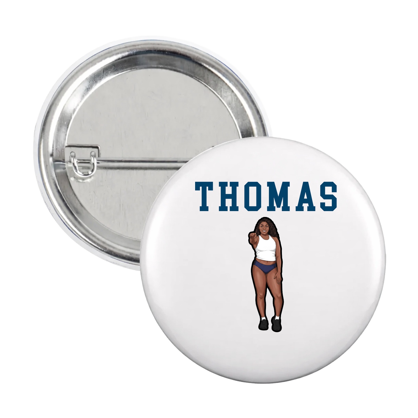 Game Day Button — Shirsey in White