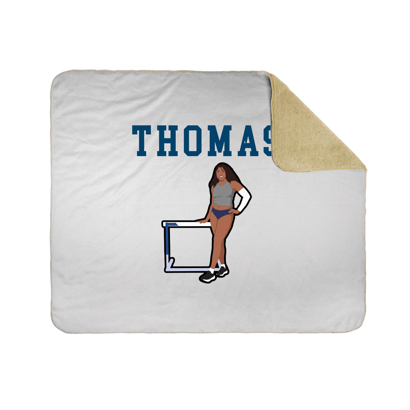 Throw Blanket — Shirsey in White
