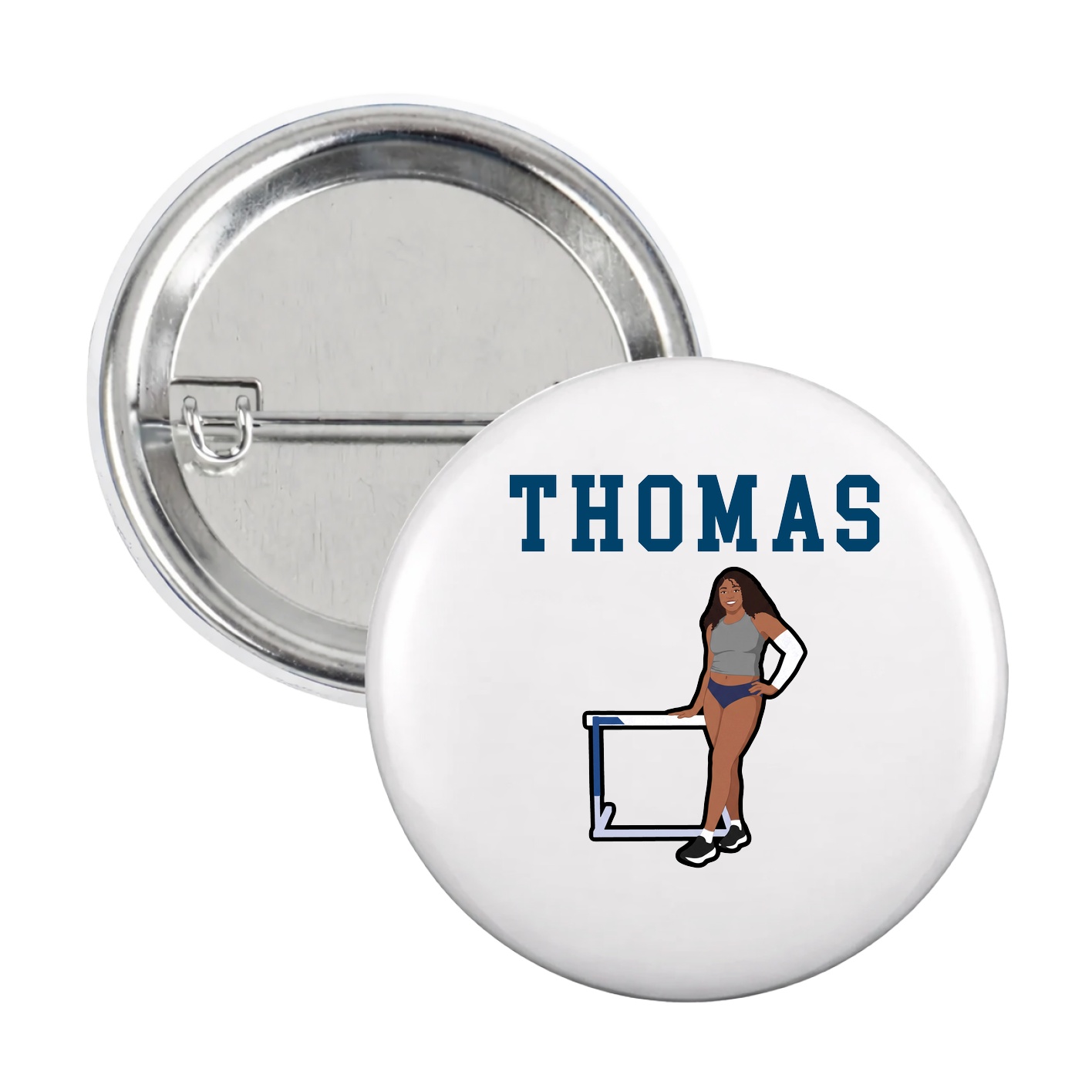 Game Day Button — Shirsey in White