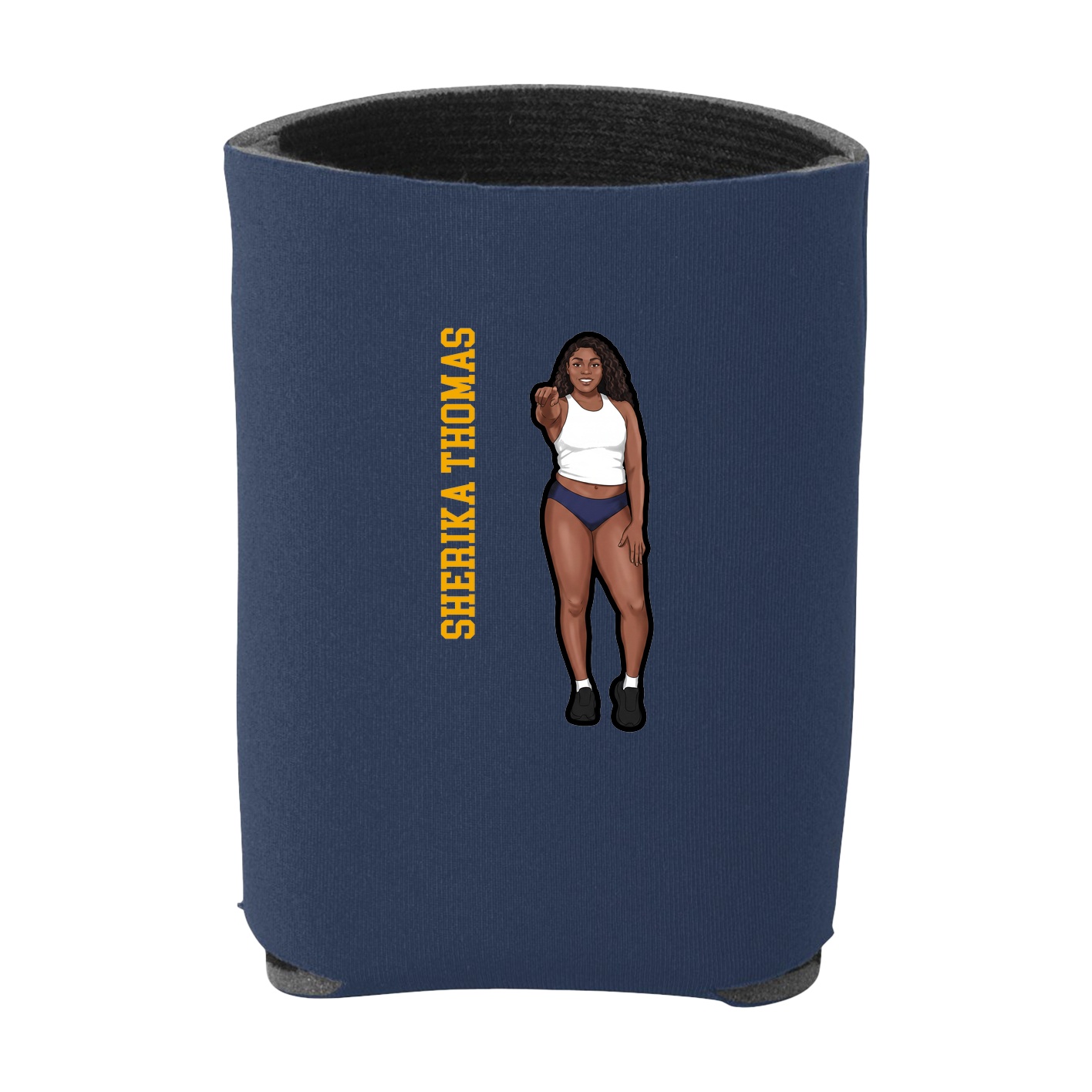 Can Holder — Name Vertical in Navy