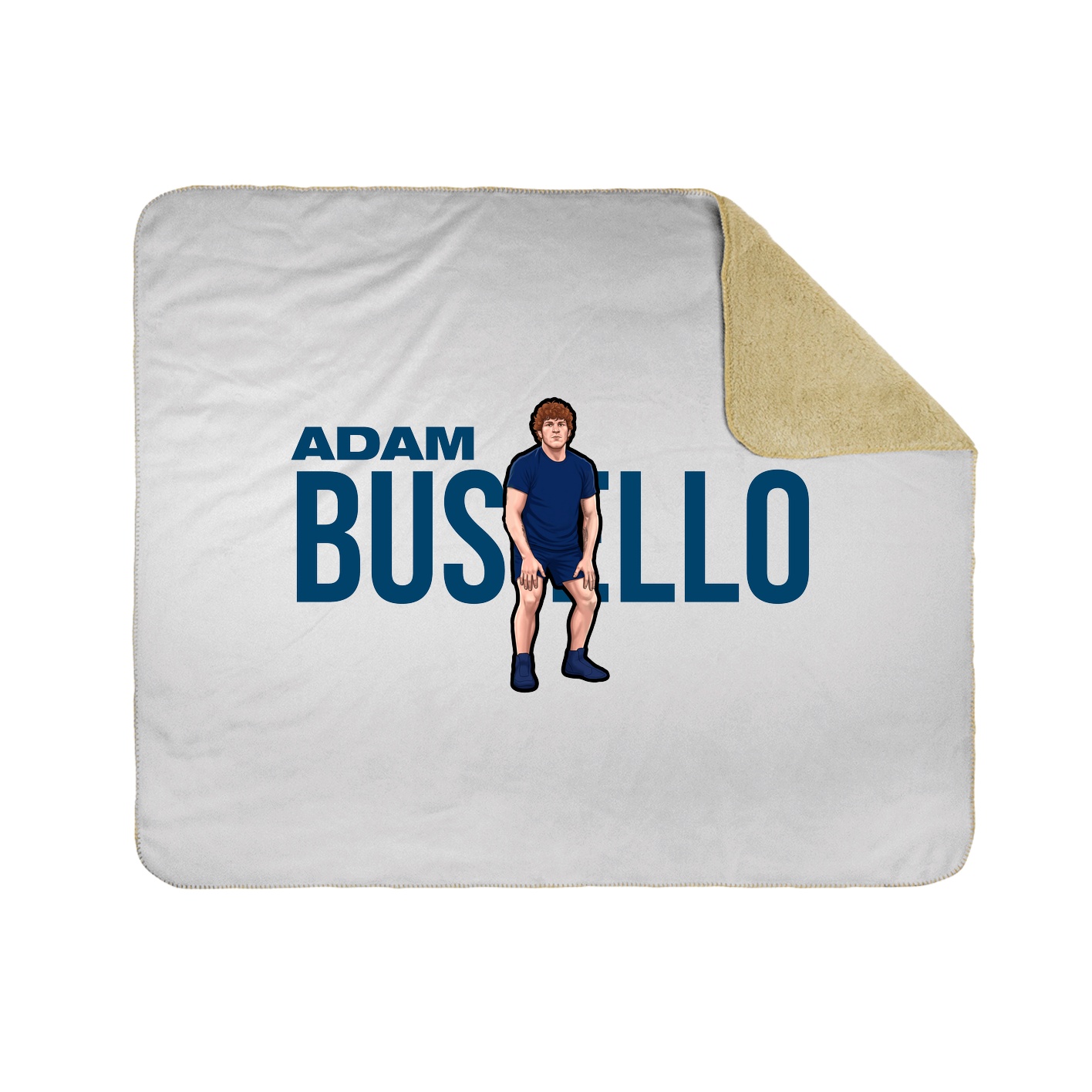 Throw Blanket — Player Name in White