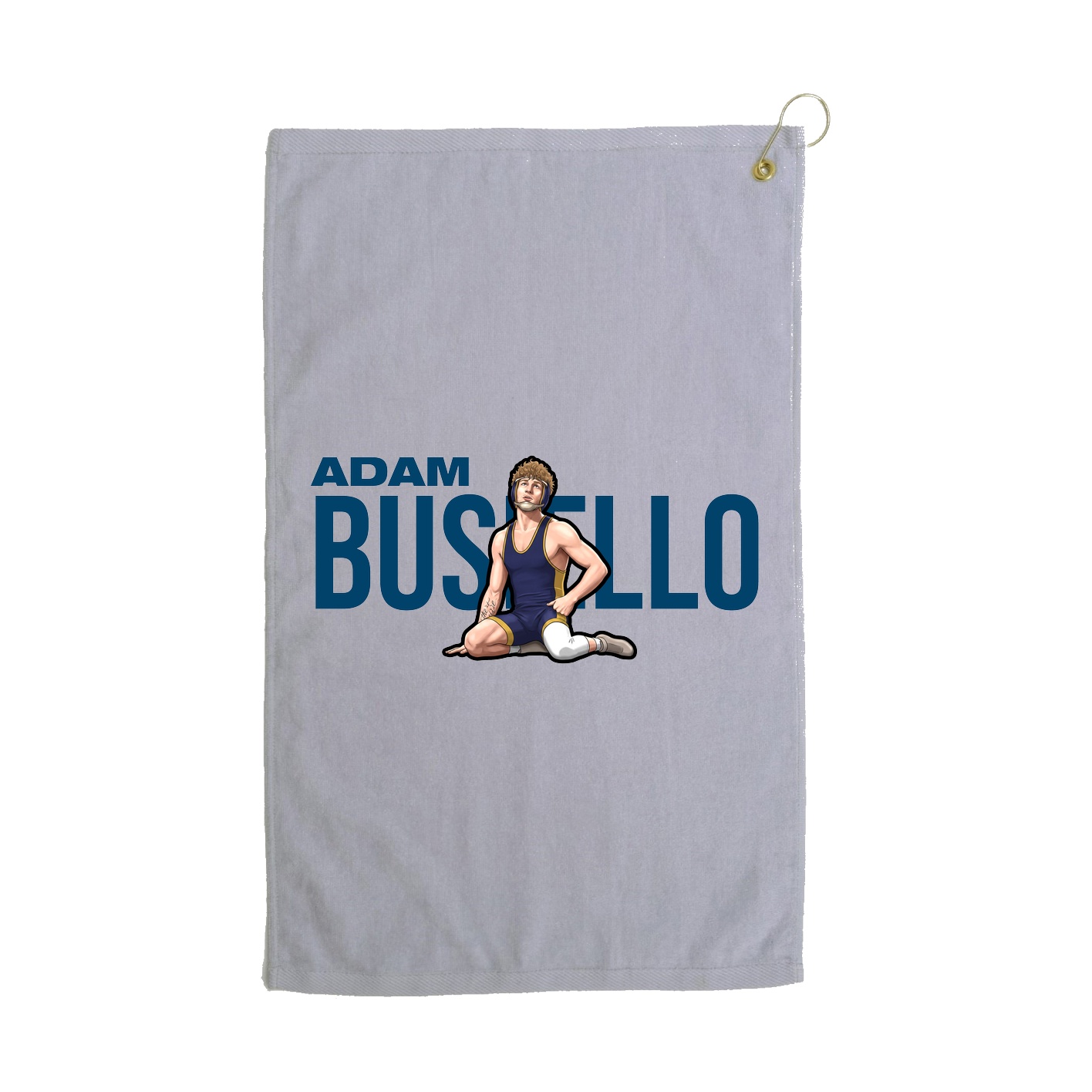 Golf Towel — Player Name in Grey