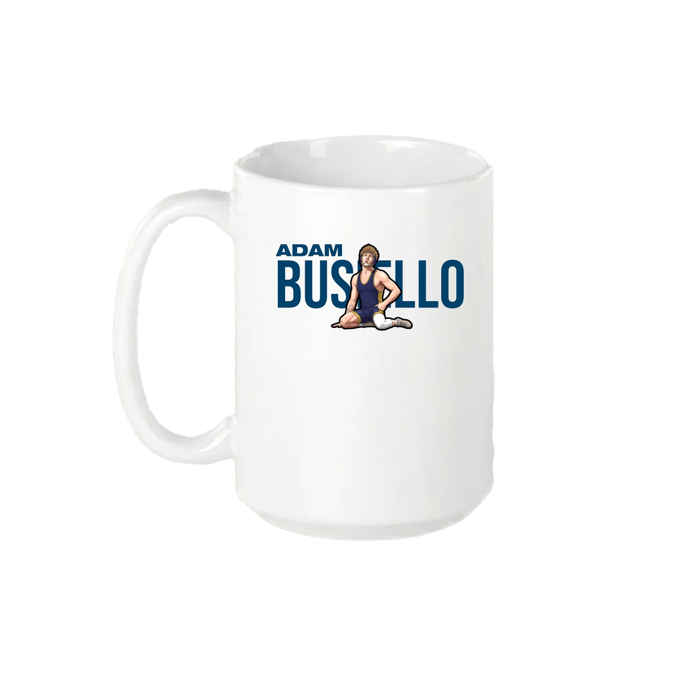 15oz Coffee Mug — Player Name in White