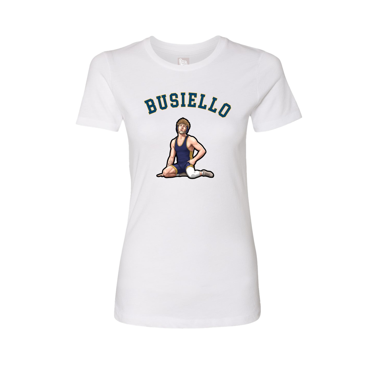 Fitted Women's Tee — Shirsey Arch in White