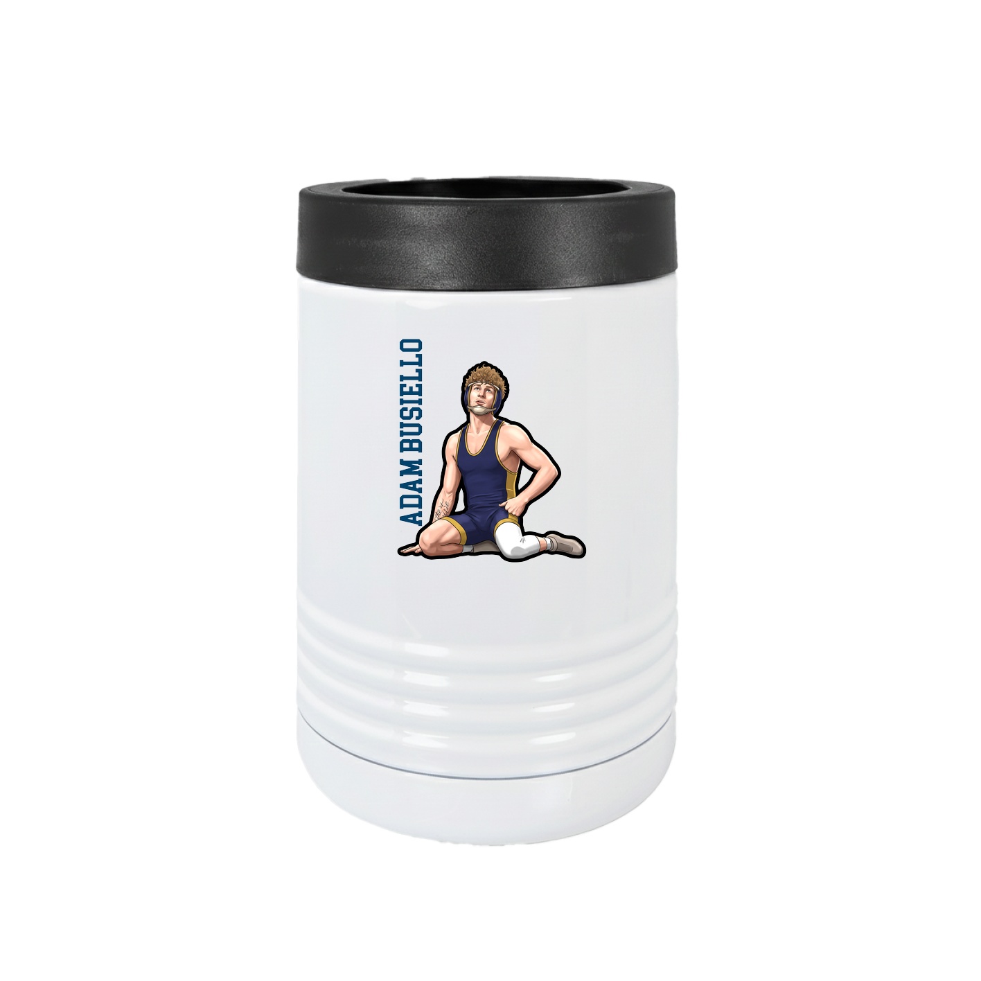 Beverage Holder — Name Vertical in White