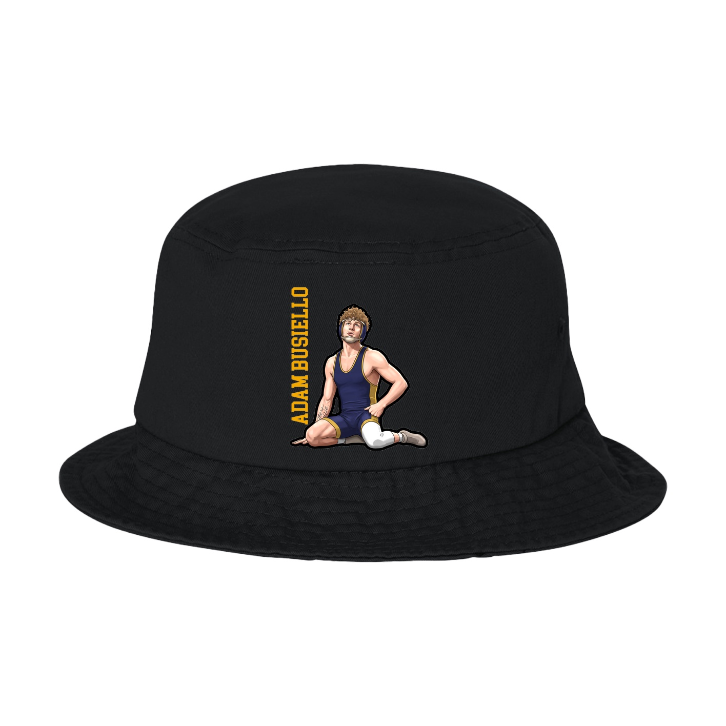 Bucket Cap — Name Vertical in Black