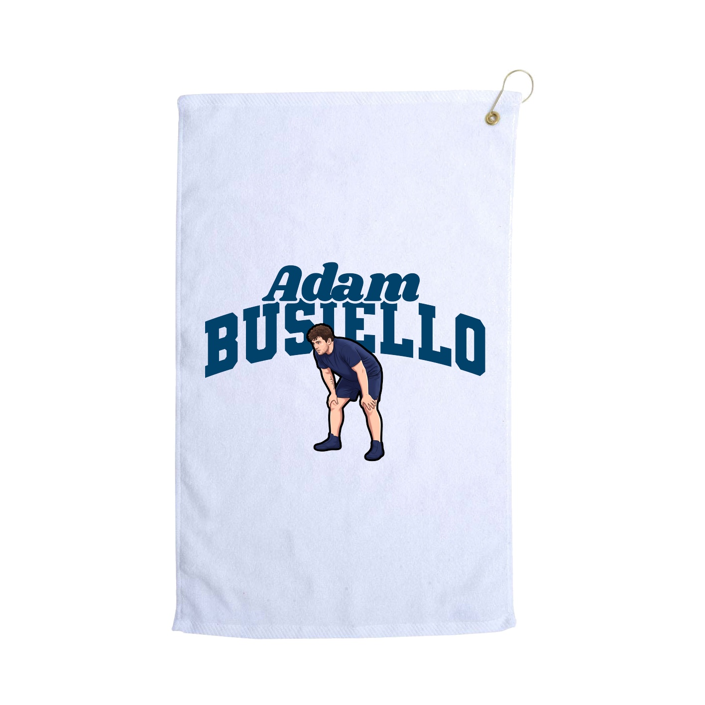 Golf Towel — Signature Arch in White
