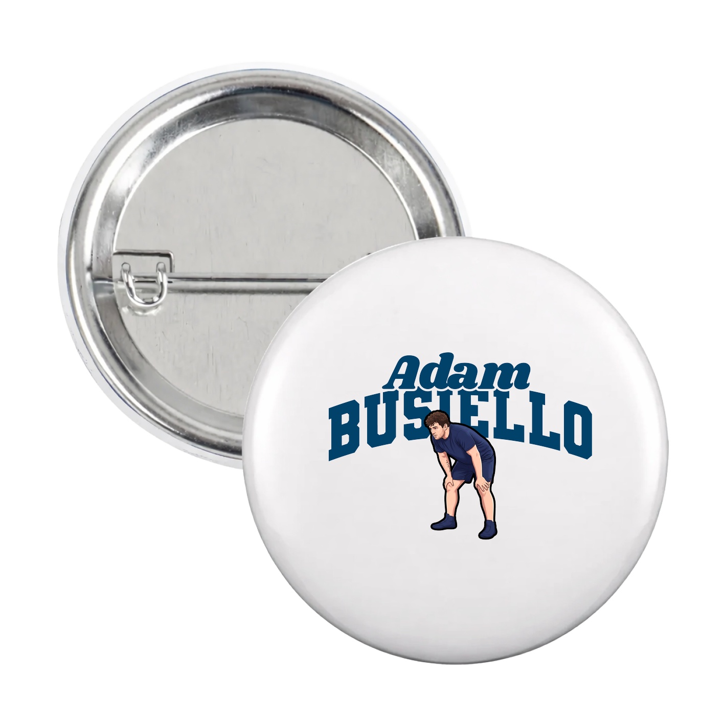 Game Day Button — Signature Arch in White