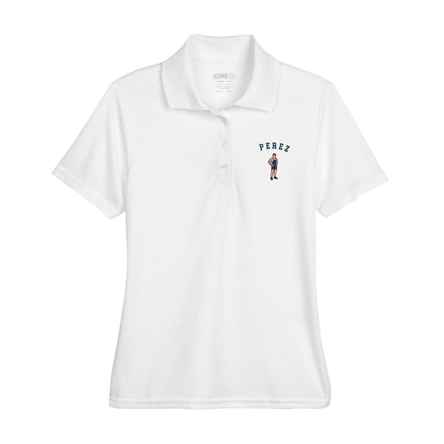 Womens Performance Polo — Shirsey Arch in White