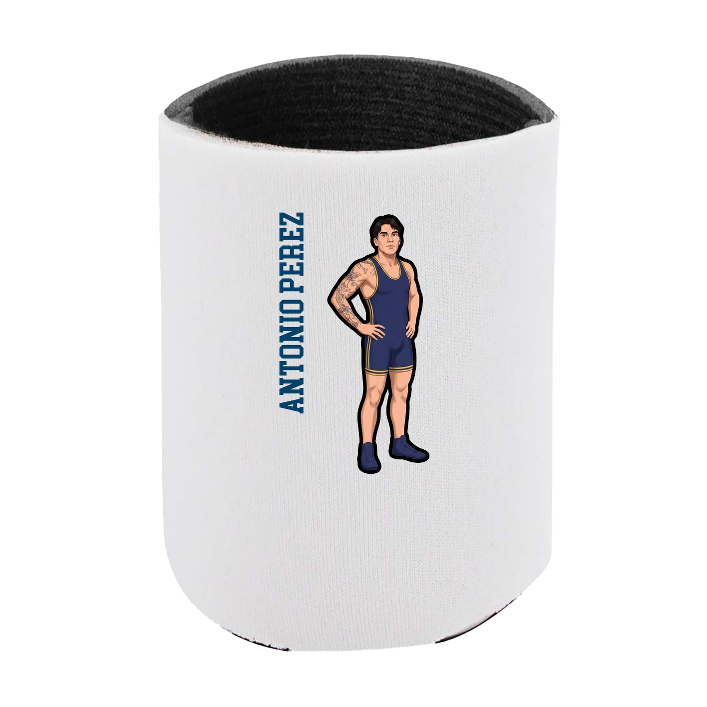 Can Holder — Name Vertical in White