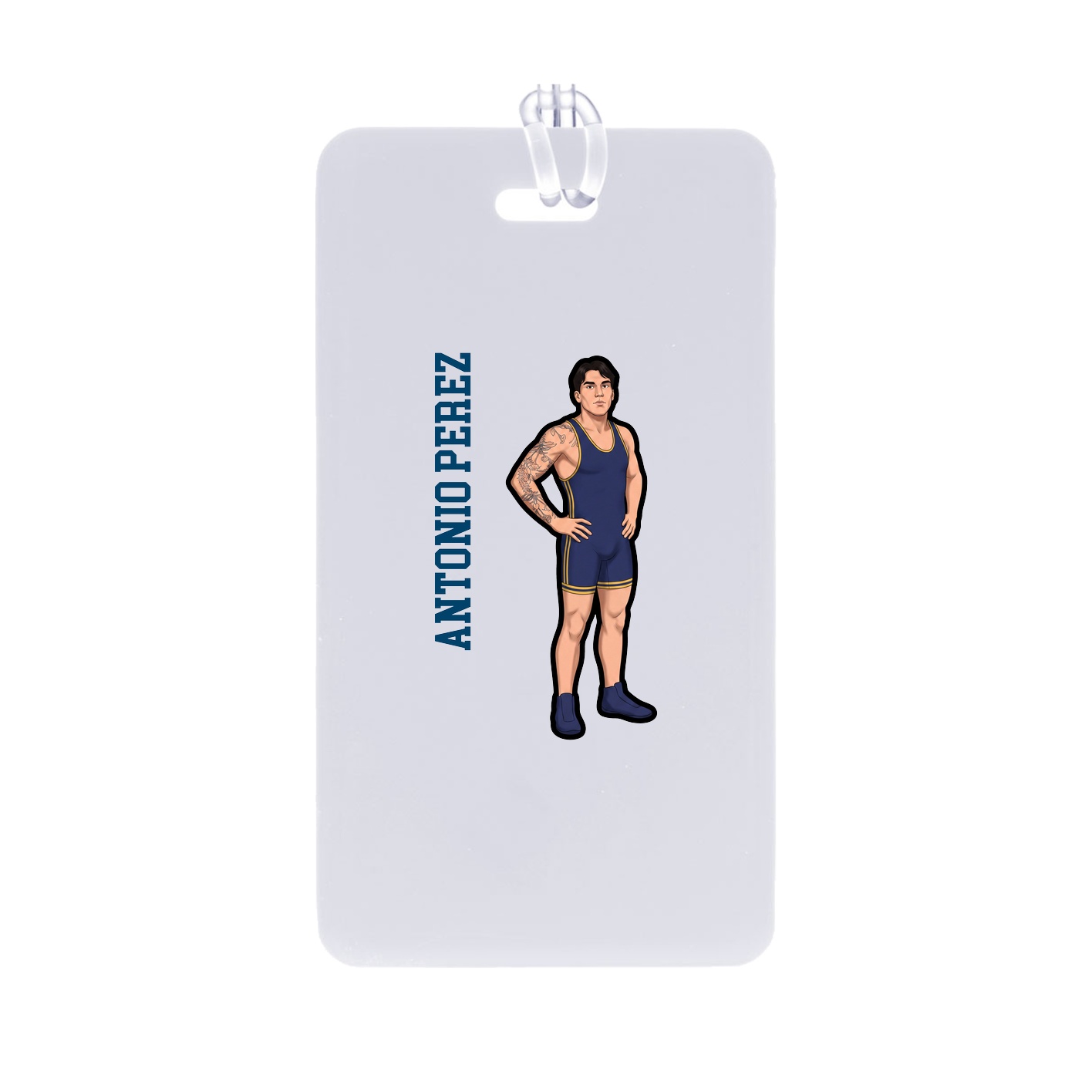 Bag Tag — Name Vertical in Classic