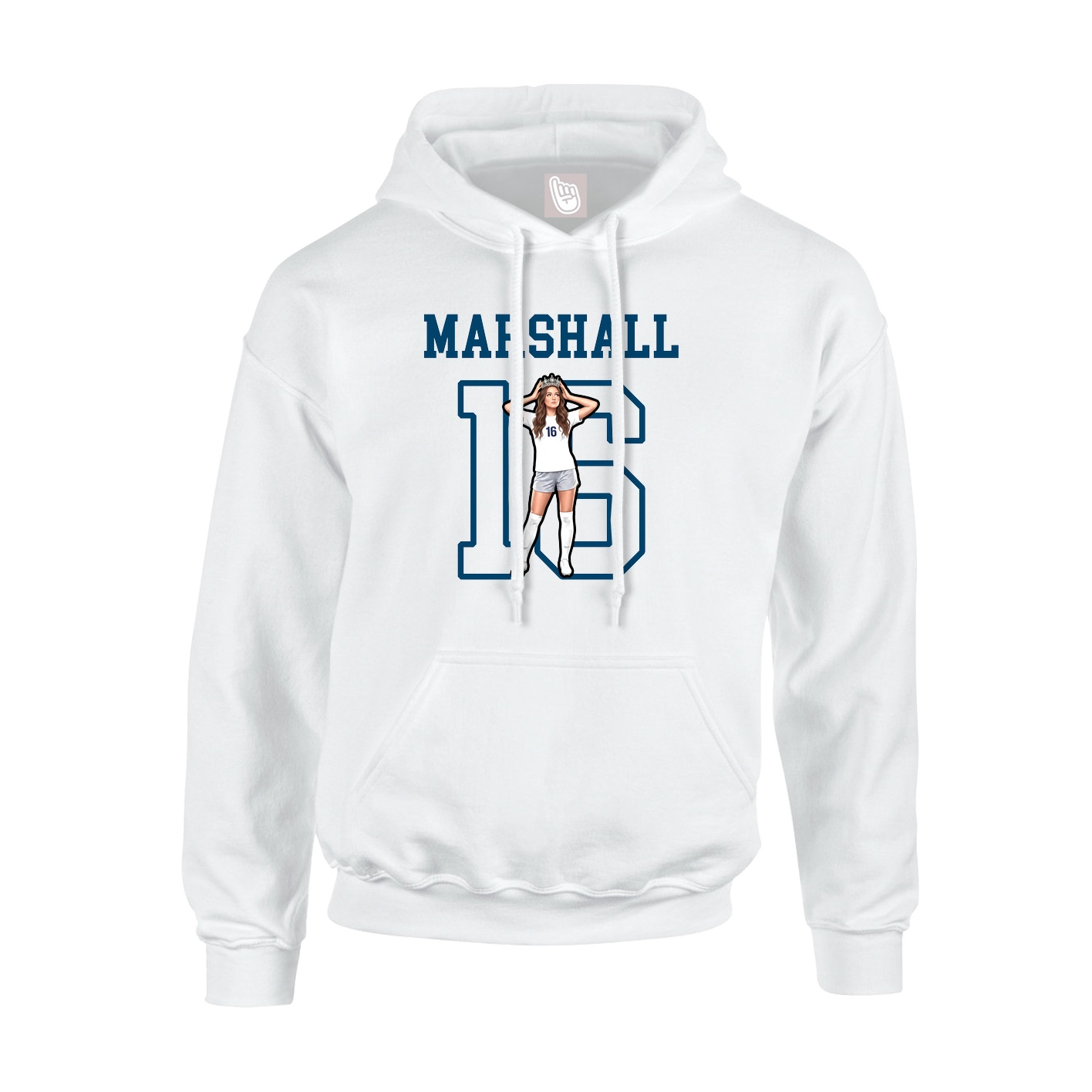 Hoodie — Shirsey in White