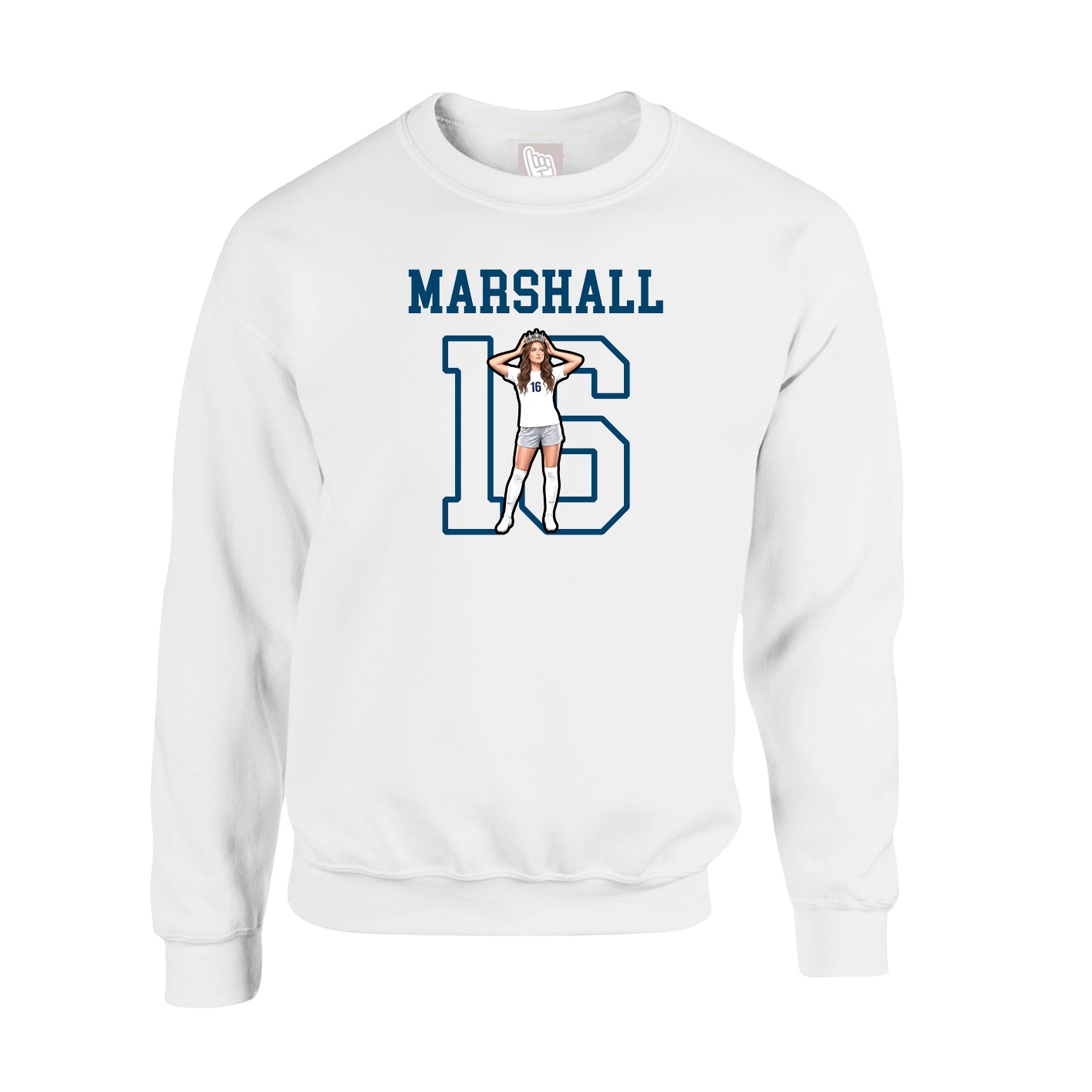 Fleece Crew — Shirsey in White
