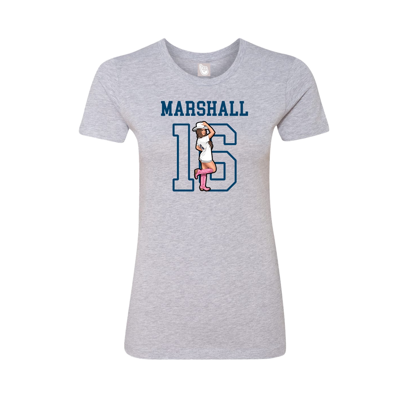 Fitted Women's Tee — Shirsey in Grey
