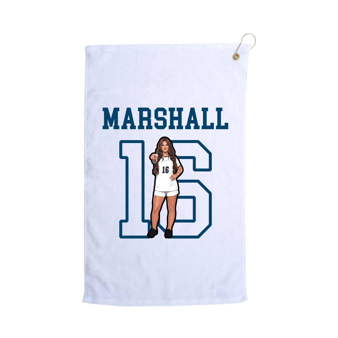 Golf Towel — Shirsey in White
