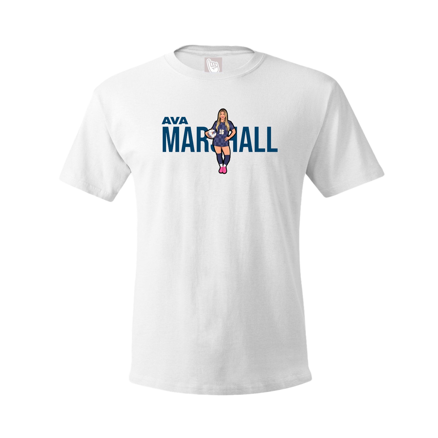 Youth Tee — Player Name in White