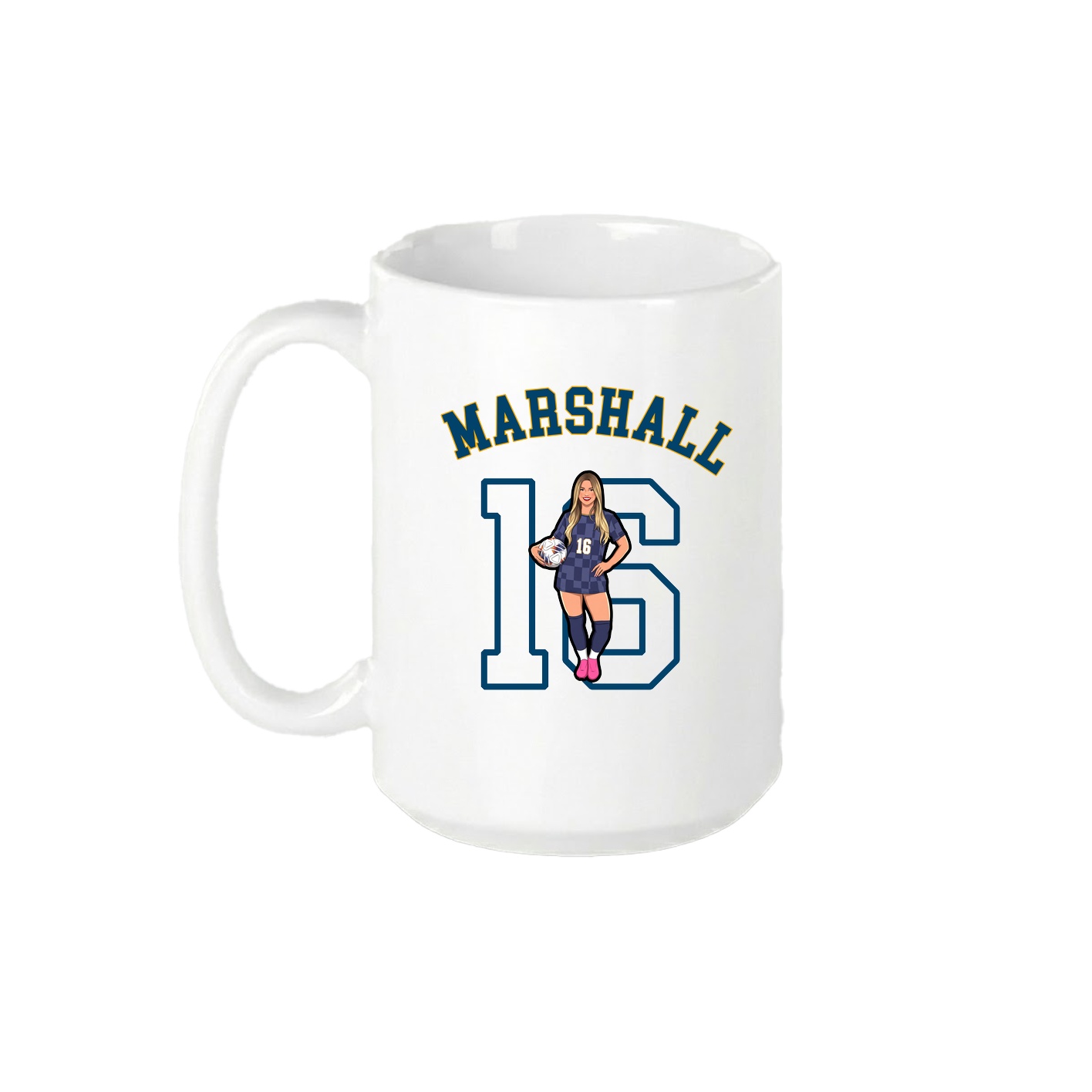 15oz Coffee Mug — Shirsey Arch in White