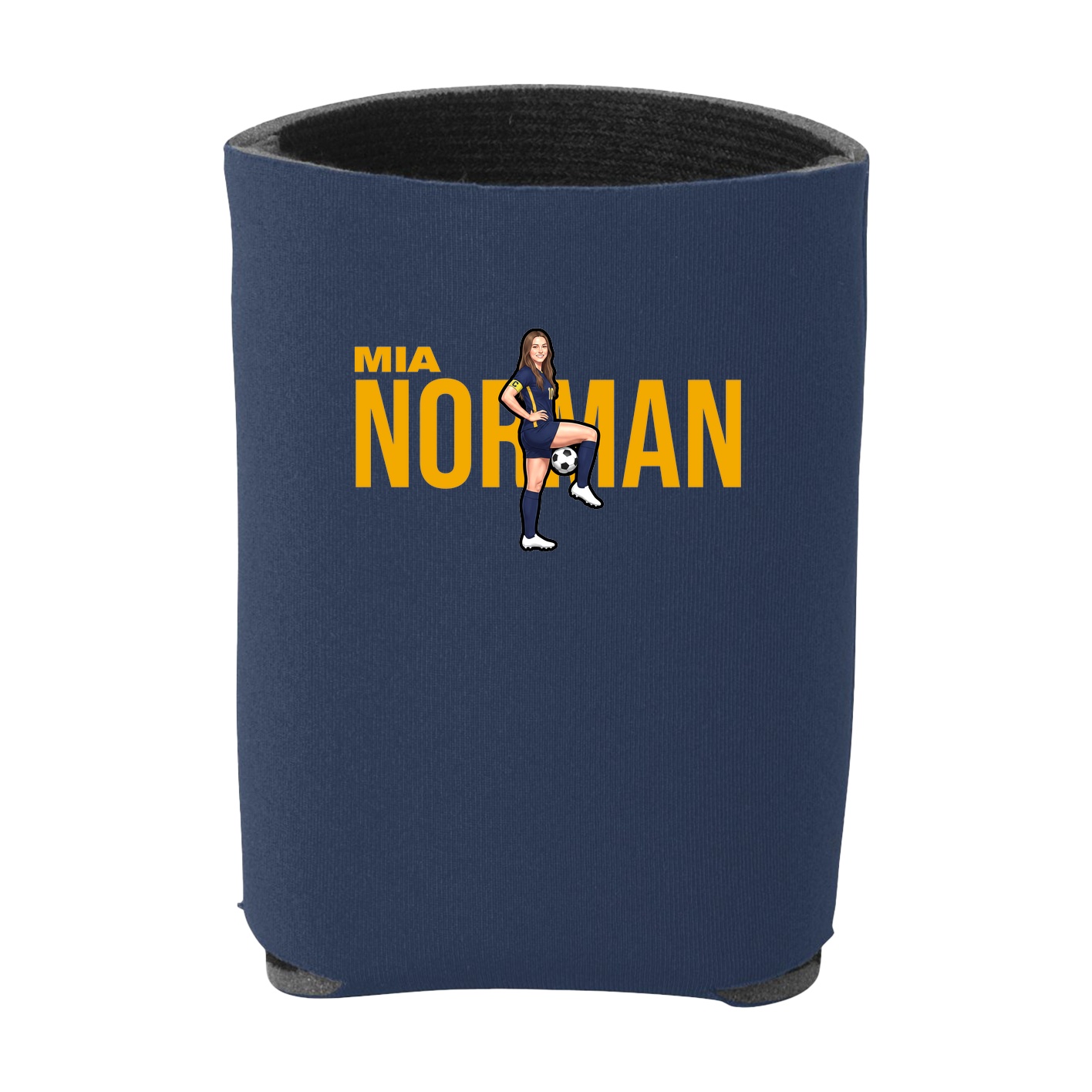 Can Holder — Player Name in Navy
