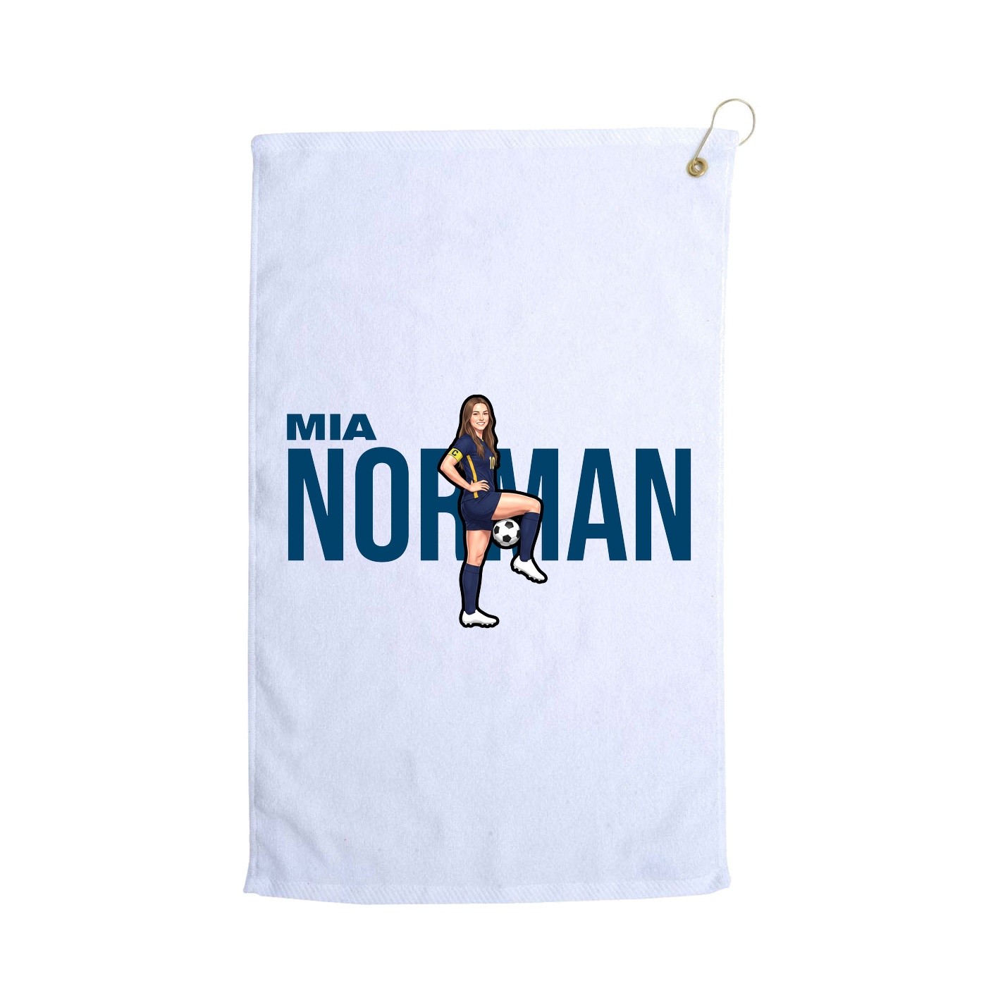 Golf Towel — Player Name in White
