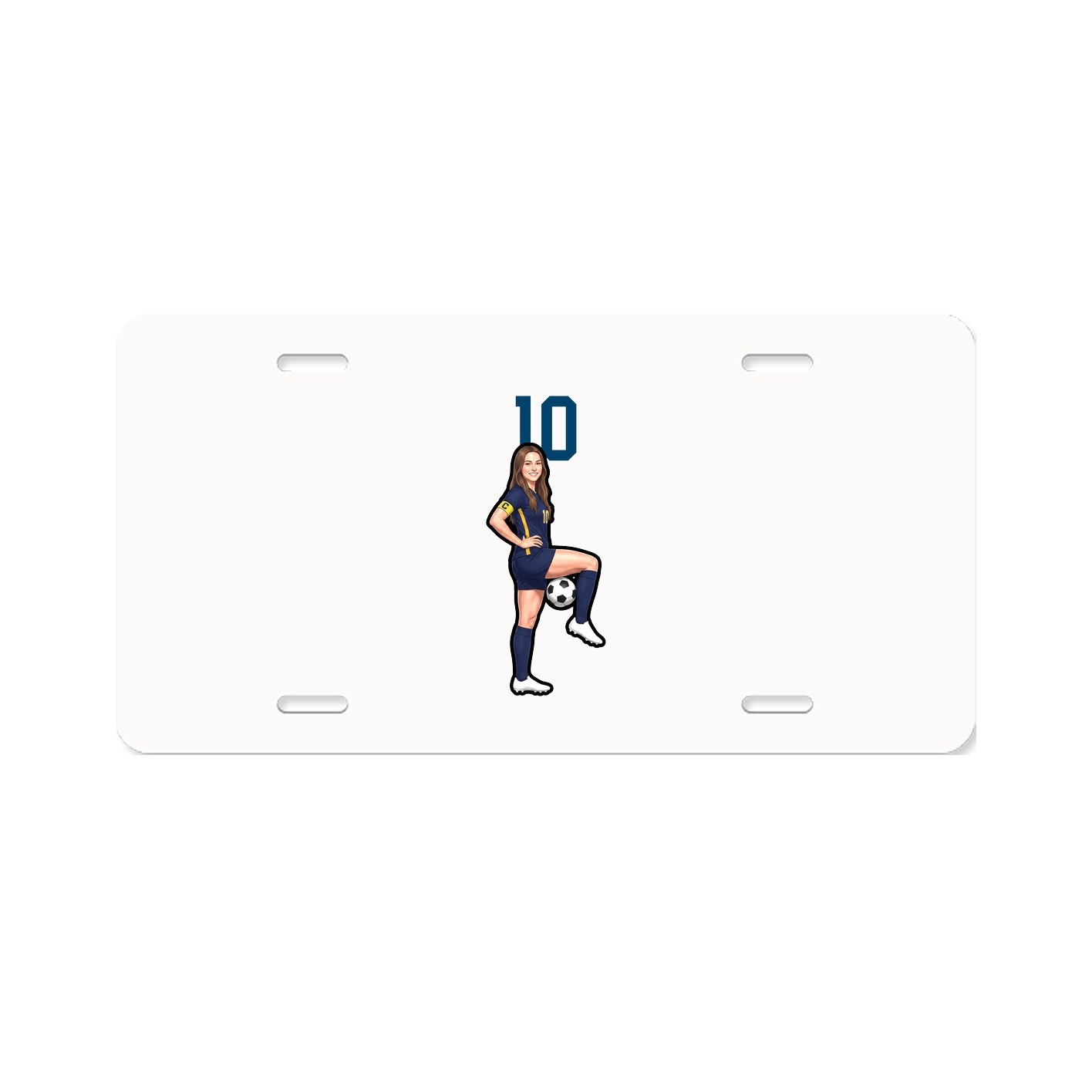 License Plate — Number Top in Classic