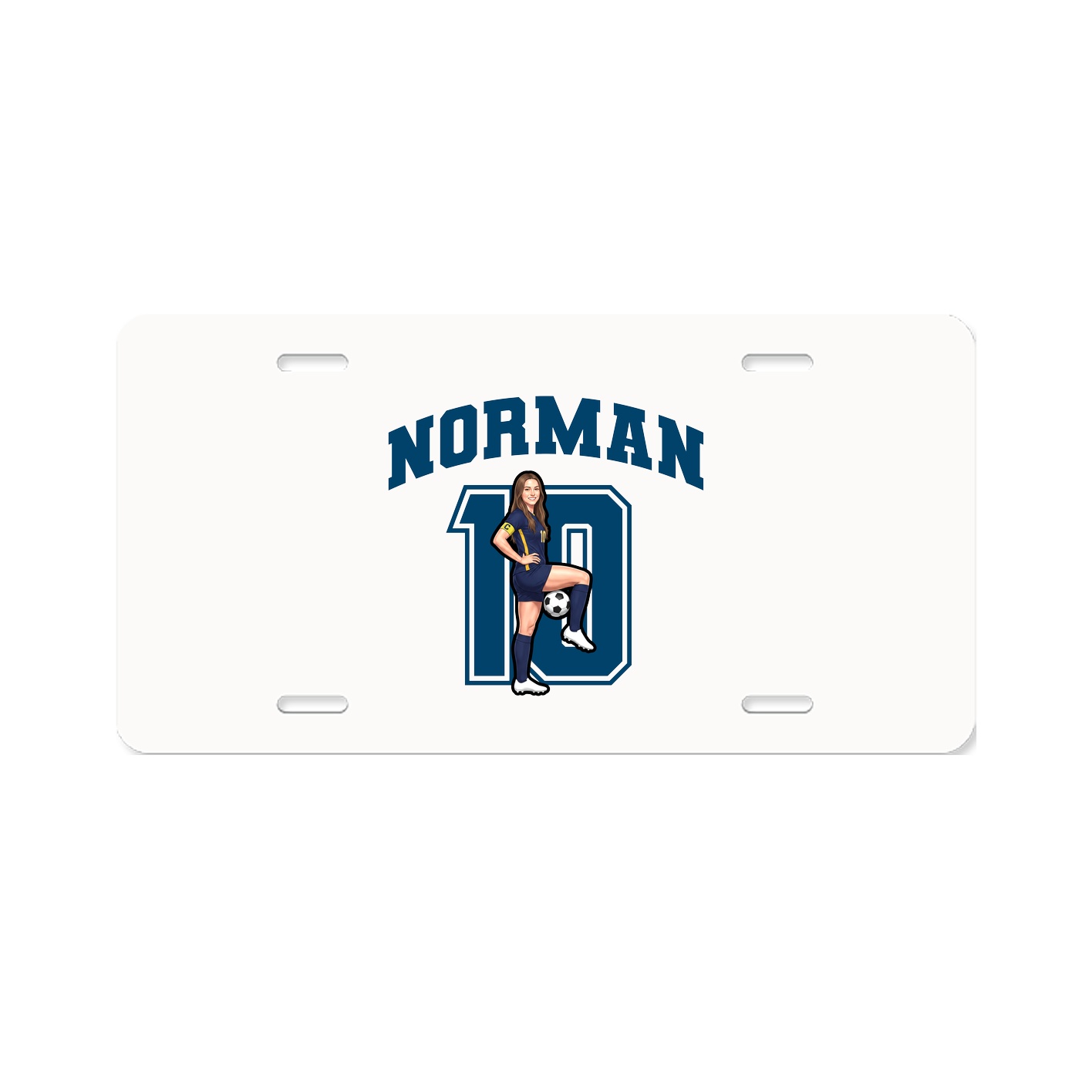 License Plate — Number in Classic