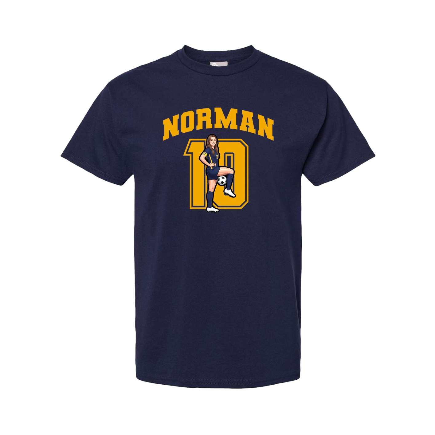 Tee — Number in Navy