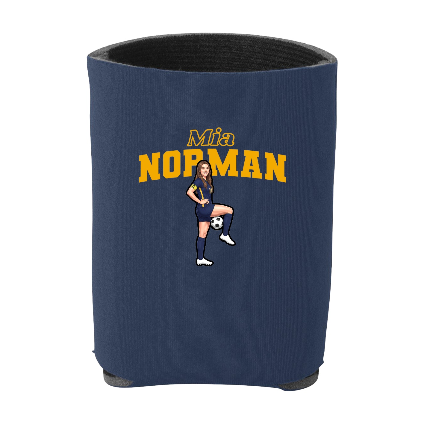 Can Holder — Name Arch in Navy