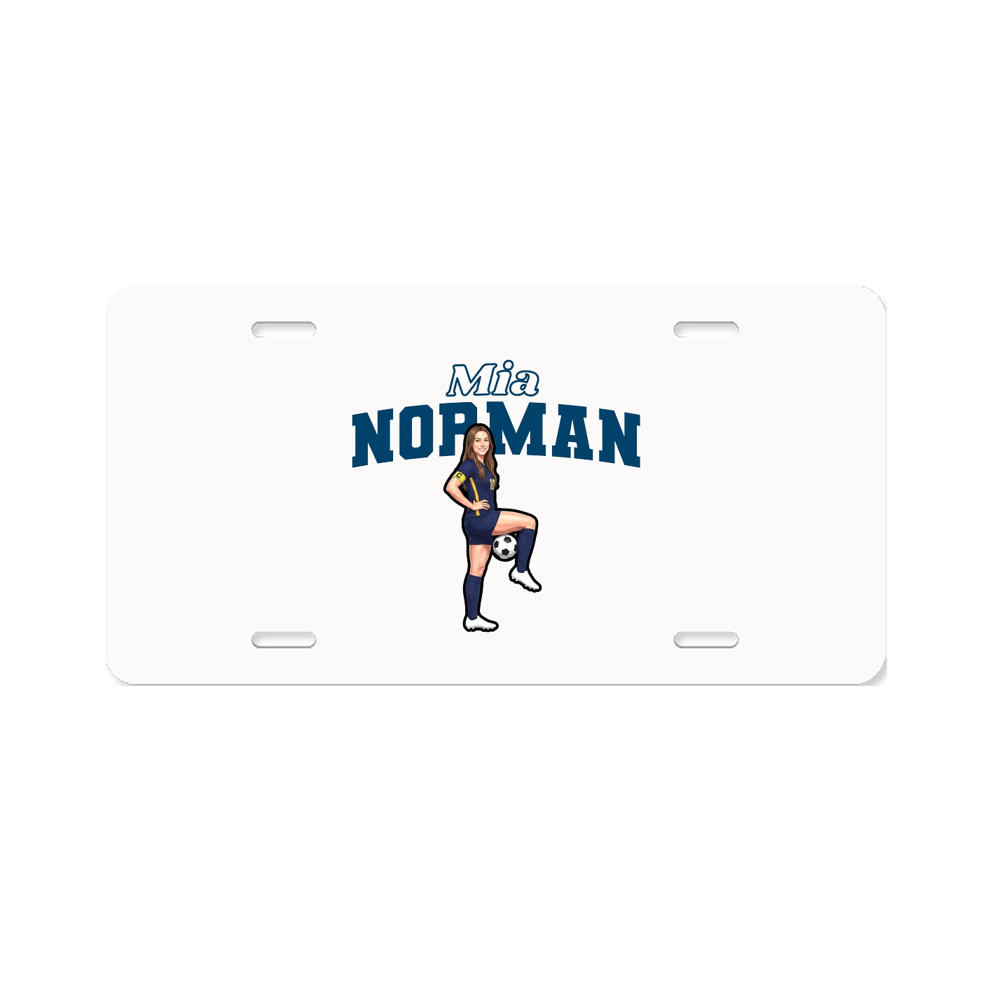 License Plate — Name Arch in Classic