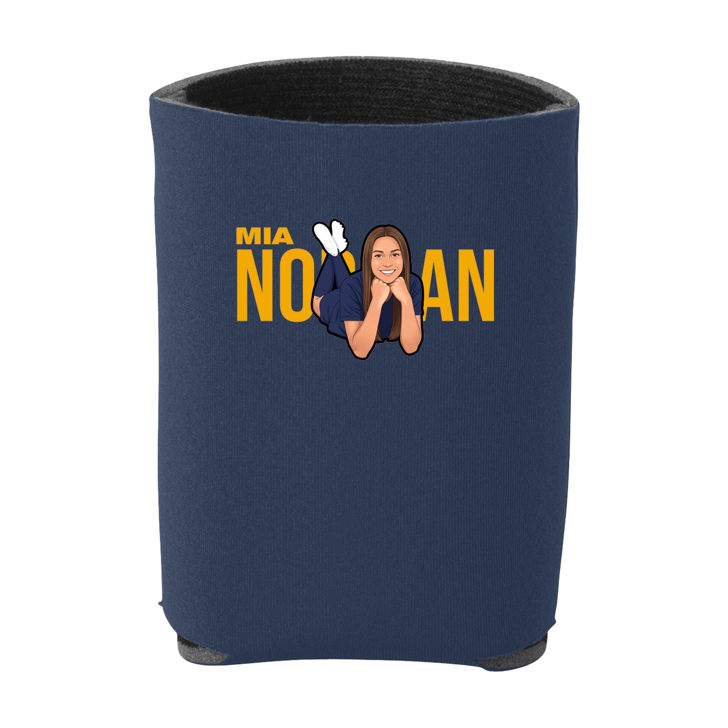 Can Holder — Player Name in Navy