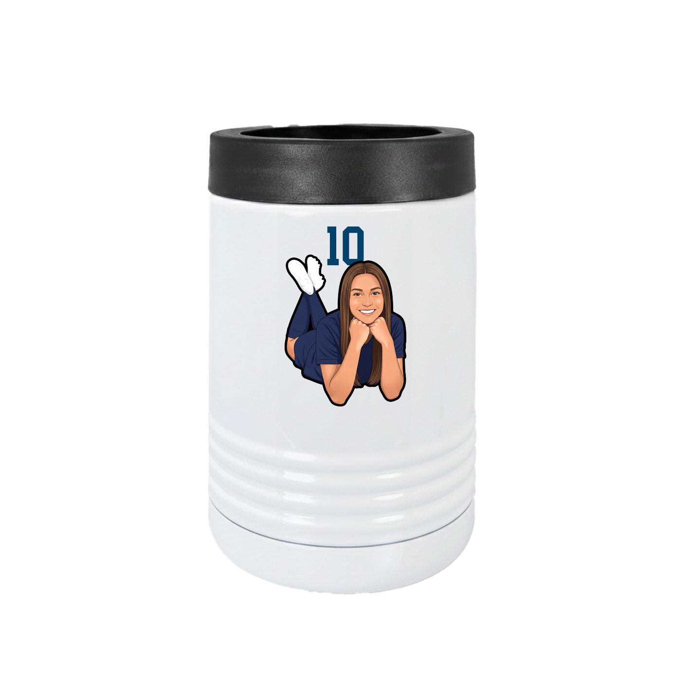 Beverage Holder — Number Top in White