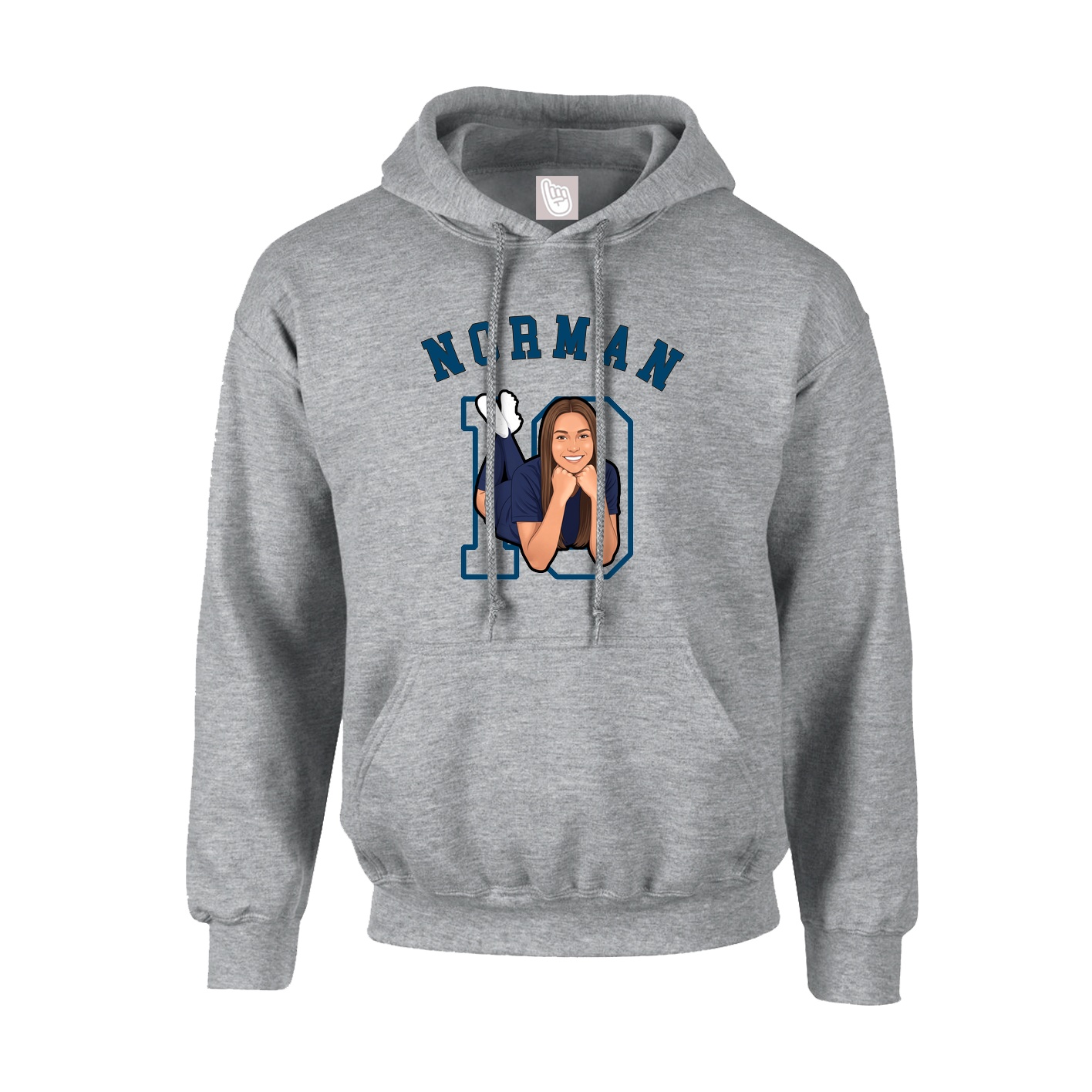 Youth Hoodie — Shirsey Arch in Grey