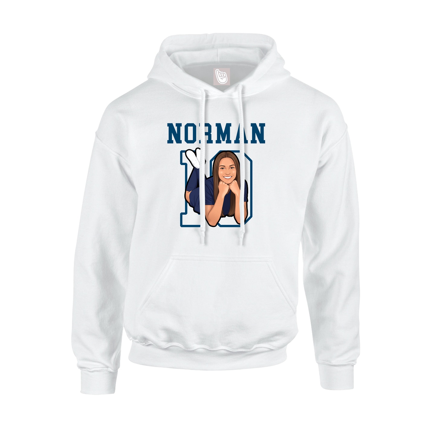 Youth Hoodie — Shirsey in White