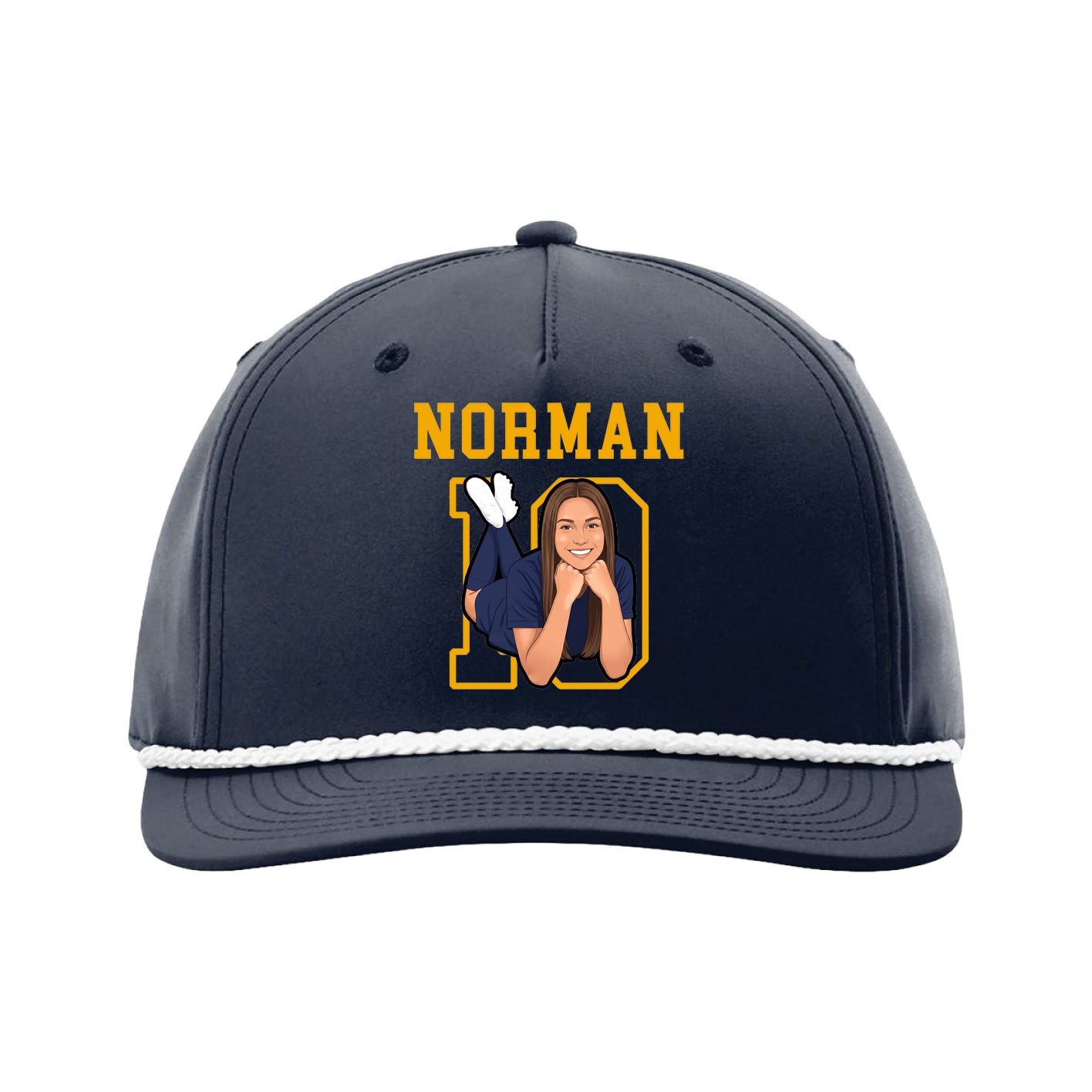 Five-Panel Classic Rope Cap — Shirsey in Navy