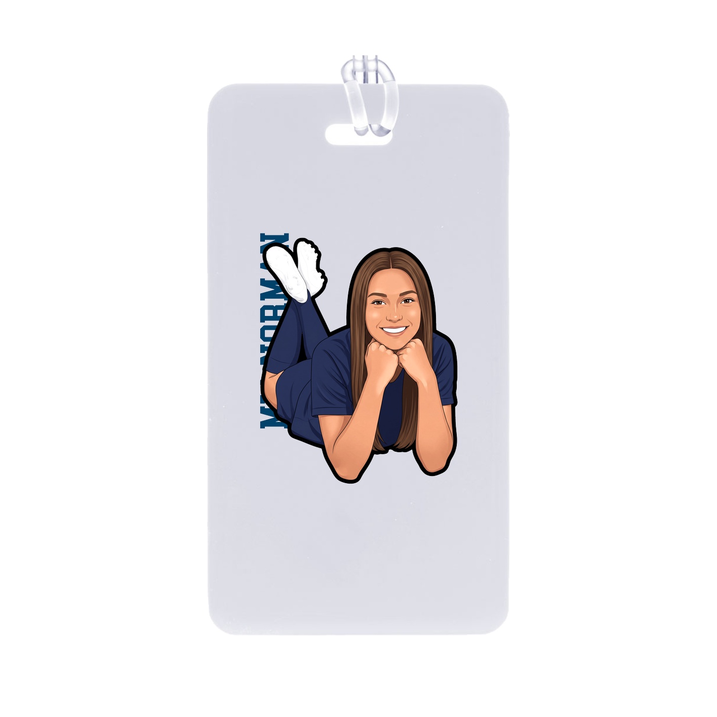 Bag Tag — Name Vertical in Classic