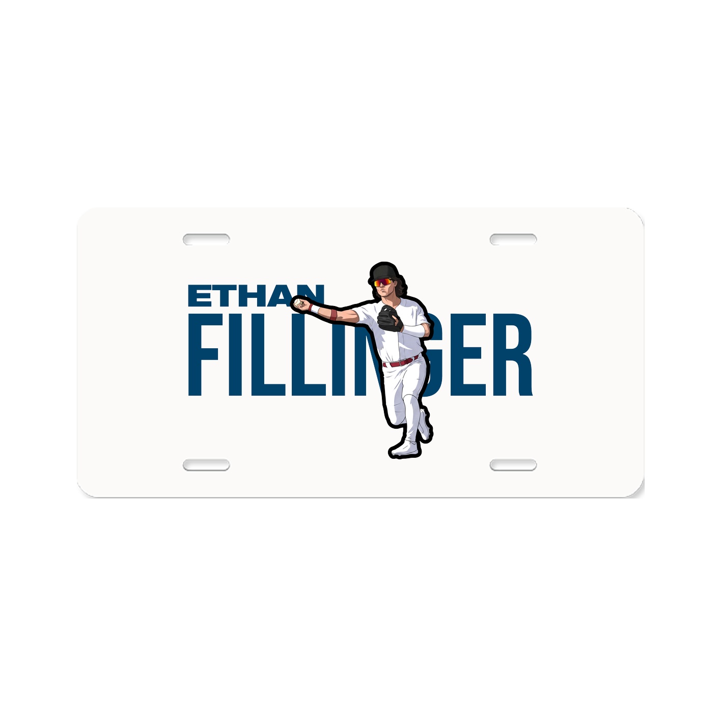 License Plate — Player Name in Classic