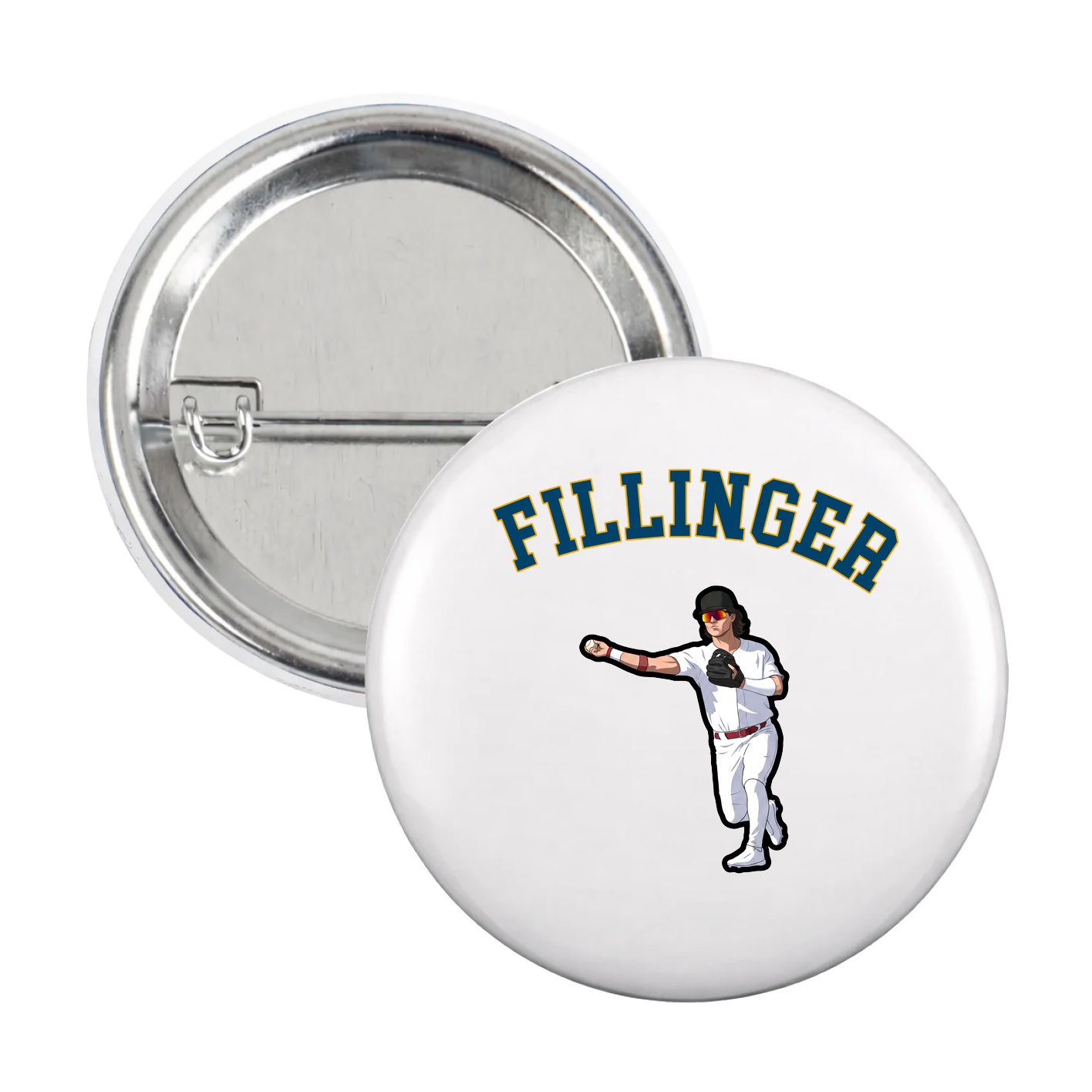 Game Day Button — Shirsey Arch in White