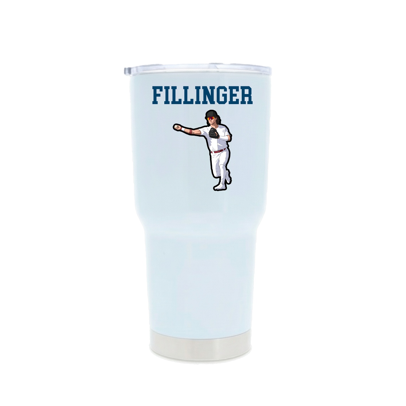 30oz Stainless Steel Tumbler — Shirsey in White