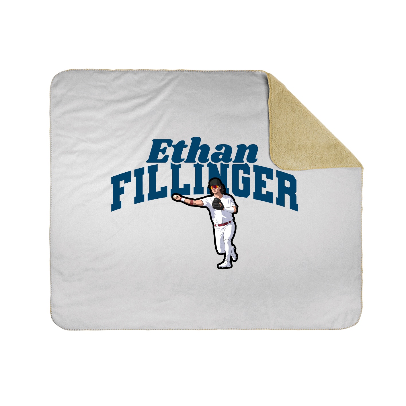 Throw Blanket — Signature Arch in White